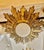 Large Spanish Gilt Gold Crown Flush Mount, 1950 For Sale - Image 3 of 9