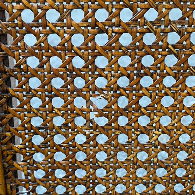 Antique Carved English Oak Barley Twist Lounge Chair With Caned Back & Sides For Sale - Image 9 of 13