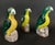 Early 20th Century Set of Three Porcelain Famille-Verte Parrots For Sale - Image 4 of 13