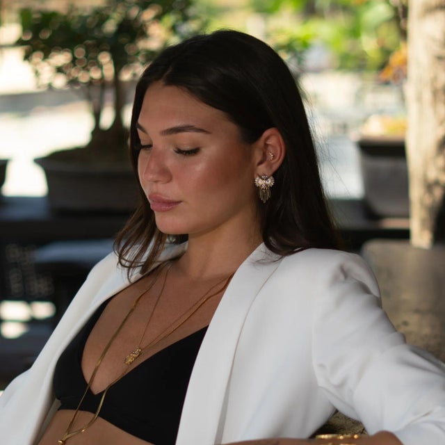 Early 21st Century Midnight Owl Sparkling Feather Earrings, A Pair For Sale - Image 5 of 9