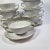 Metal Gold Rimmed Cream Soup Cup and Saucer Set- Set of Sixteen For Sale - Image 7 of 12