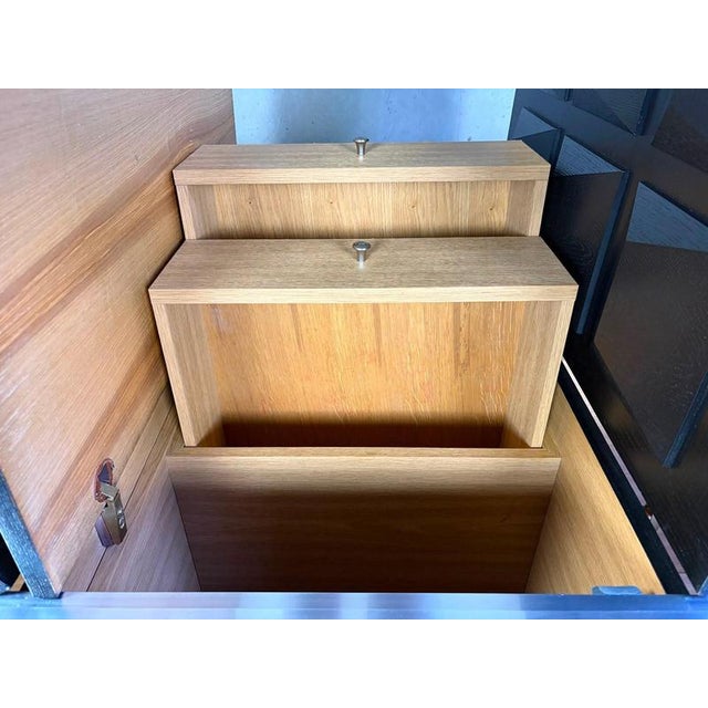 1970s Black Brutalist Credenza, 1970s For Sale - Image 5 of 11
