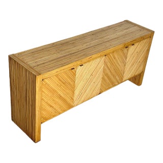 Bamboo Credenza/Sideboard by Design Institute America, 1970 For Sale