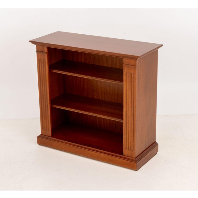 Late 20th Century Louis Philippe Style Maple Open Bookcase For Sale - Image 5 of 8