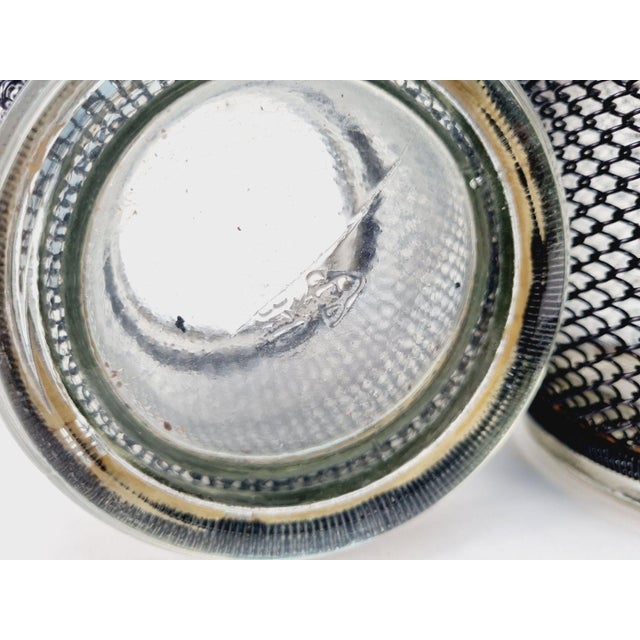 Glass and Metal Ice Bucket, 1970s, Set of 2 For Sale - Image 11 of 12
