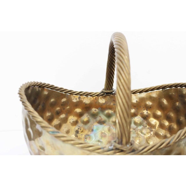 1940s Vintage Brass Plant Pots, Germany, 1940s, Set of 2 For Sale - Image 5 of 10