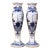 Pair of Early 20th Century Dutch Delft Blue and White Faience Bud Vases For Sale