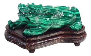 Chinese Malachite Guardian Lion