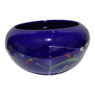 1980s Italian Modern Art Glass Bowl by v. Nason, Signed and Numbered For Sale