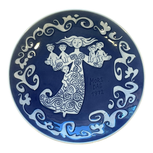1972 Royal Copenhagen Mors Dag Mothers Day Wall Plate