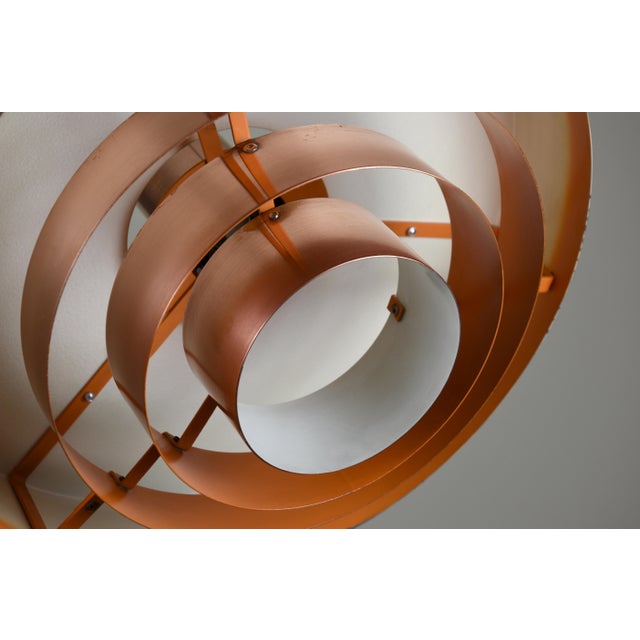 Roulet Pendant Lamp in Copper by Jo Hammerborg for Fog & Mørup, Denmark, 1963 For Sale - Image 9 of 10