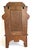 Antique Arts and Crafts European Small Wall Cabinet in Oak and Brass, 1900s For Sale - Image 15 of 16