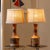 1970s Vintage 1970s Segmented Wood Table Lamps in Walnut, Cherry, and Maple - A Pair For Sale - Image 5 of 14