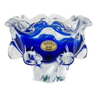 Vintage Czech Bohemia Bowl, 1970s For Sale