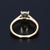 Early 21st Century 2.1ct Igi Certified Lab-Grown Cushion-Cut Diamond Ring in 14k Yellow Gold Size 7 For Sale - Image 5 of 8