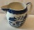 Chinoiserie Early 20th Century Blue Willow Transferware Water Pitcher for Johnson Bros For Sale - Image 3 of 10