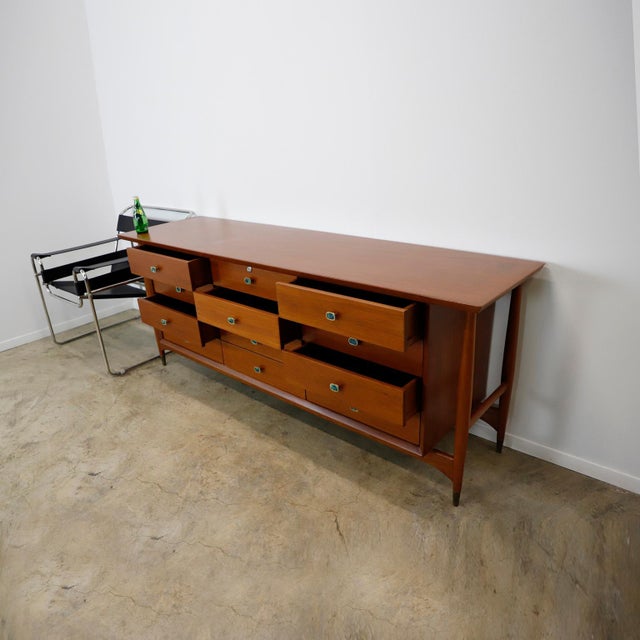 1950s Stunning Frank Kyle Drawer with Pepe Mendoza Pulls, Attributed For Sale - Image 12 of 18