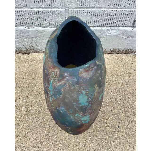 Tony Evans Tony Evans Raku Pottery Circa 1970s For Sale - Image 4 of 8