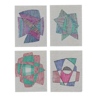 William Glen Davis Miniature Drawings - Set of Four For Sale