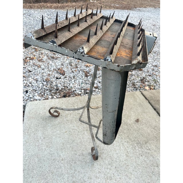 This is a 19th Century Prayer/Sacrifice Candle Table