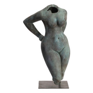 Karl-Heinz Krause, Large Torso Sculpture, 1968, Bronze For Sale