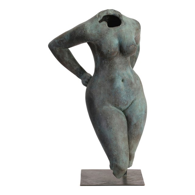 Karl-Heinz Krause, Large Torso Sculpture, 1968, Bronze For Sale