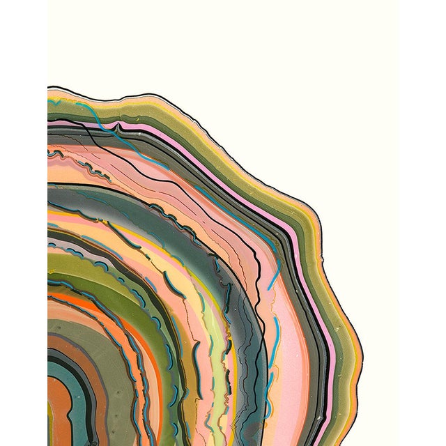 Contemporary marbling giclée print. High-quality limited edition marbling artwork by danish artist Pernille Snedker...