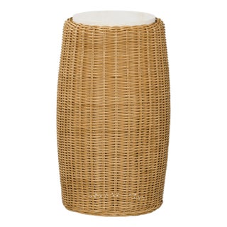 Century Furniture Woven Outdoor Accent Table For Sale