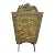 Antique Brass Fire Board For Sale