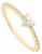 Minimalist Heart Cut Diamond Pave Solitaire Ring With Size 6 in 14k Yellow Gold For Sale