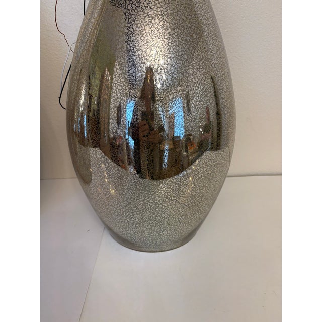 These large mercury lights are 44" long when hanging from the ceiling and are at the widest 10' wide and deep. They are...