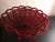 Contemporary 1960s Hand Made Microbeads Red Decorative Basket For Sale - Image 3 of 8