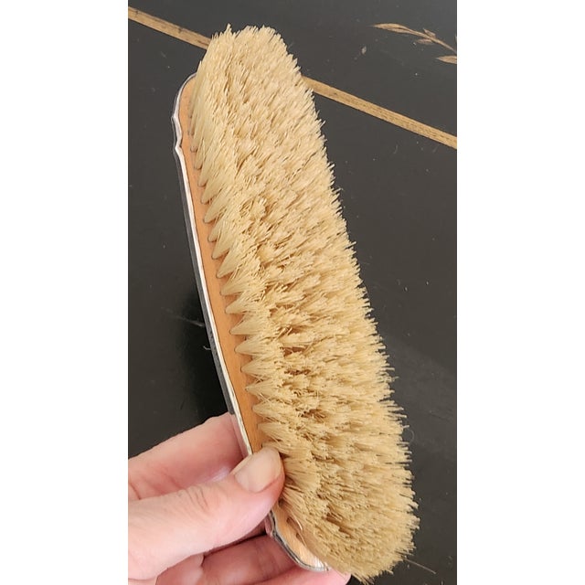 English Art Deco Sterling Silver Grooming Trio by William Neale, Birmingham 1927 For Sale - Image 12 of 18