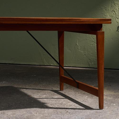 Extendable Dining Table in Teak by H. Brockmann Petersen for Louis G. Thiersen & Son, Denmark, 1960s For Sale - Image 10 of 13