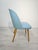 Vintage Blue Leather Armchair, 1950s For Sale - Image 12 of 14
