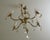 Glass Vintage French Crystal and Bronze Six-Arm Ceiling Chandelier For Sale - Image 7 of 7