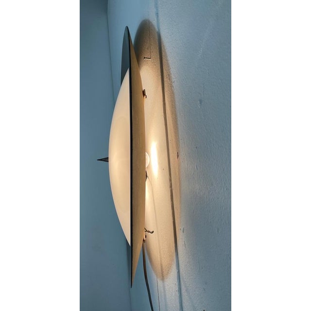 Metal and Glass Ceiling Light by Bruno Gatta for Stilnovo, 1970 For Sale - Image 16 of 18