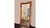 This impressive mirror, created by artist and sculptor Urano Palma, features a hand-carved and engraved wooden frame. The...