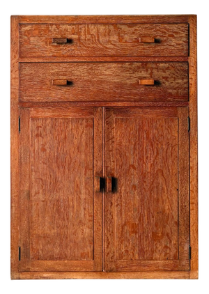 Tallboy Cabinet with Drawers in Limed Oak from Heals of London, Britain, 1930s