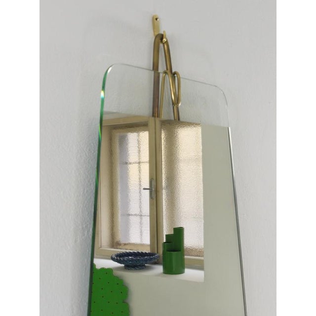 Vienna Brass Wall Mirror by Carl Auböck, Austria, 1950s For Sale - Image 3 of 18