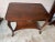 Brown Antique Tiger Oak Library Table Desk. 19th Century. For Sale - Image 8 of 9