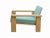 Set of Oak Armchair with Ottoman, 1970s For Sale - Image 12 of 13