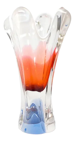 Postmodern Vase from Chribska Glassworks, Czechoslovakia, 1930s