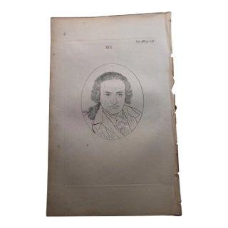 1804 Antique Physiognomy Art Print of a Man For Sale