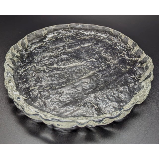 Mid-Century Modern 1950s Swedish Glass Cheese Platter For Sale - Image 3 of 11