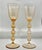 2000 - 2009 Peachy Pink Kim Seybert Bubble Chalices - a Pair For Sale - Image 5 of 5
