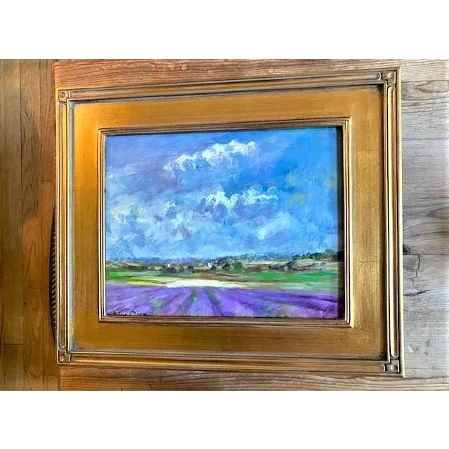Framed French Provincial Lavender Landscape Some landscapes ask you to admire them. This one makes you want to live inside...