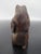 Antique Japanese Carved Wood Badger or Bear With Barrel Netsuke Figurine For Sale - Image 4 of 8