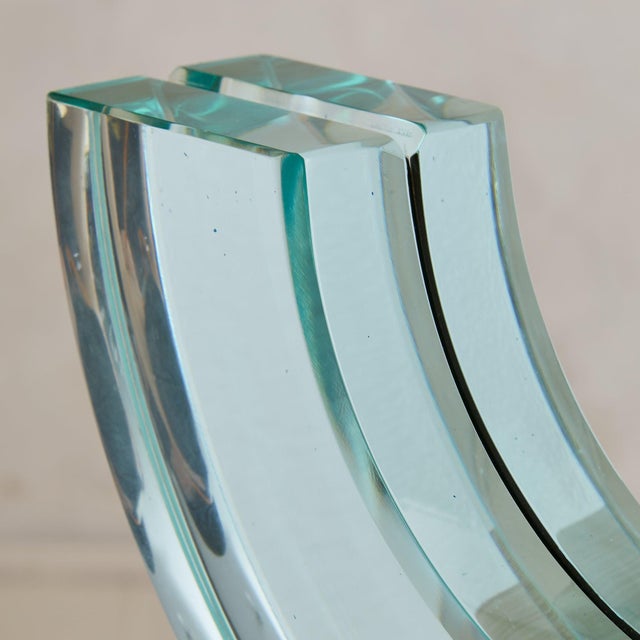 Fontana Arte Italian Glass Photo Frame Attributed to Fontana Arte, 1960s For Sale - Image 4 of 5