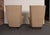 Wood Pair of Italian Modernist High Back Lounge Chairs in Two-Tone Bouclé and Walnut For Sale - Image 7 of 18